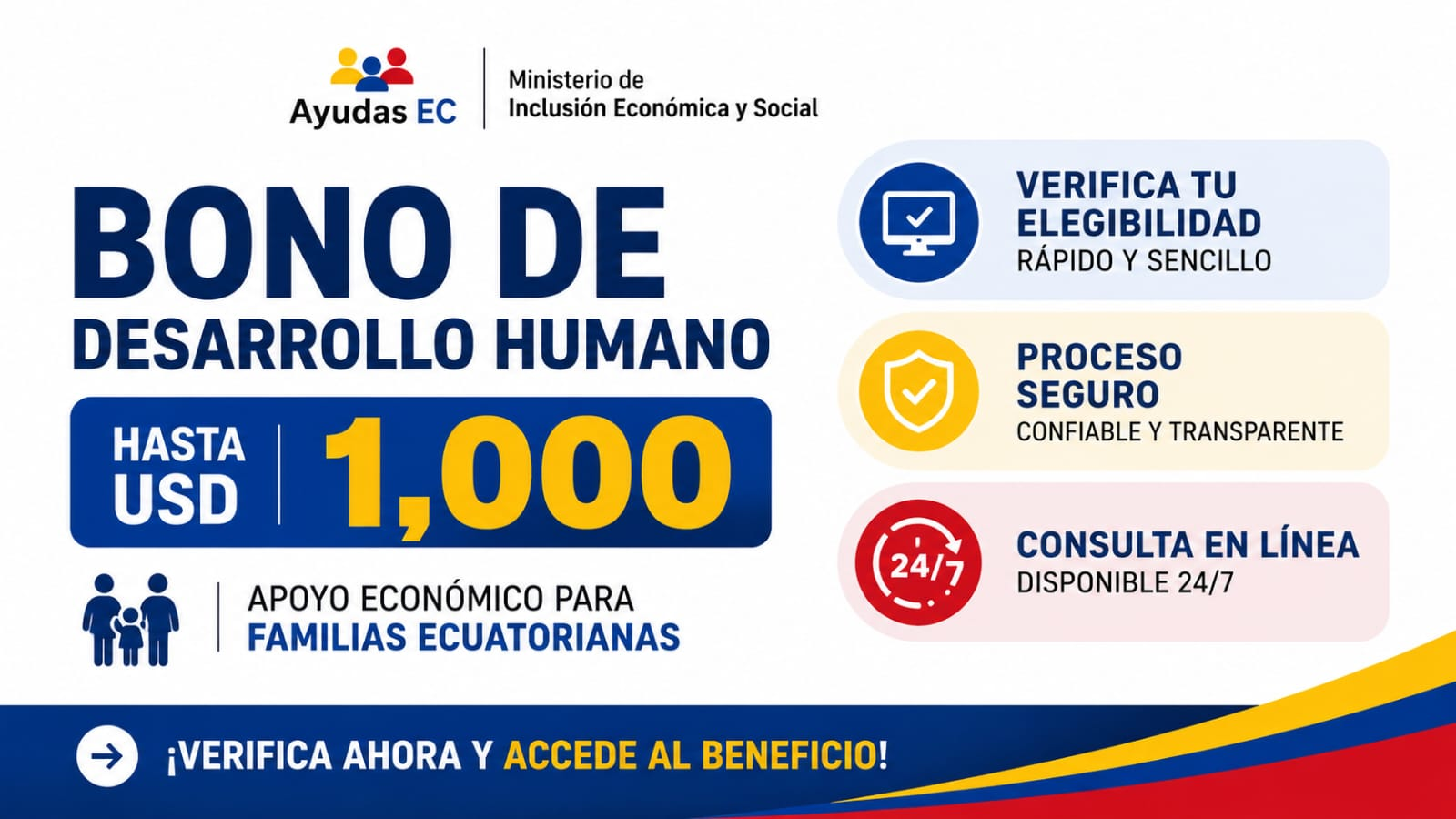 Ministerio de Desarrollo Humano banner